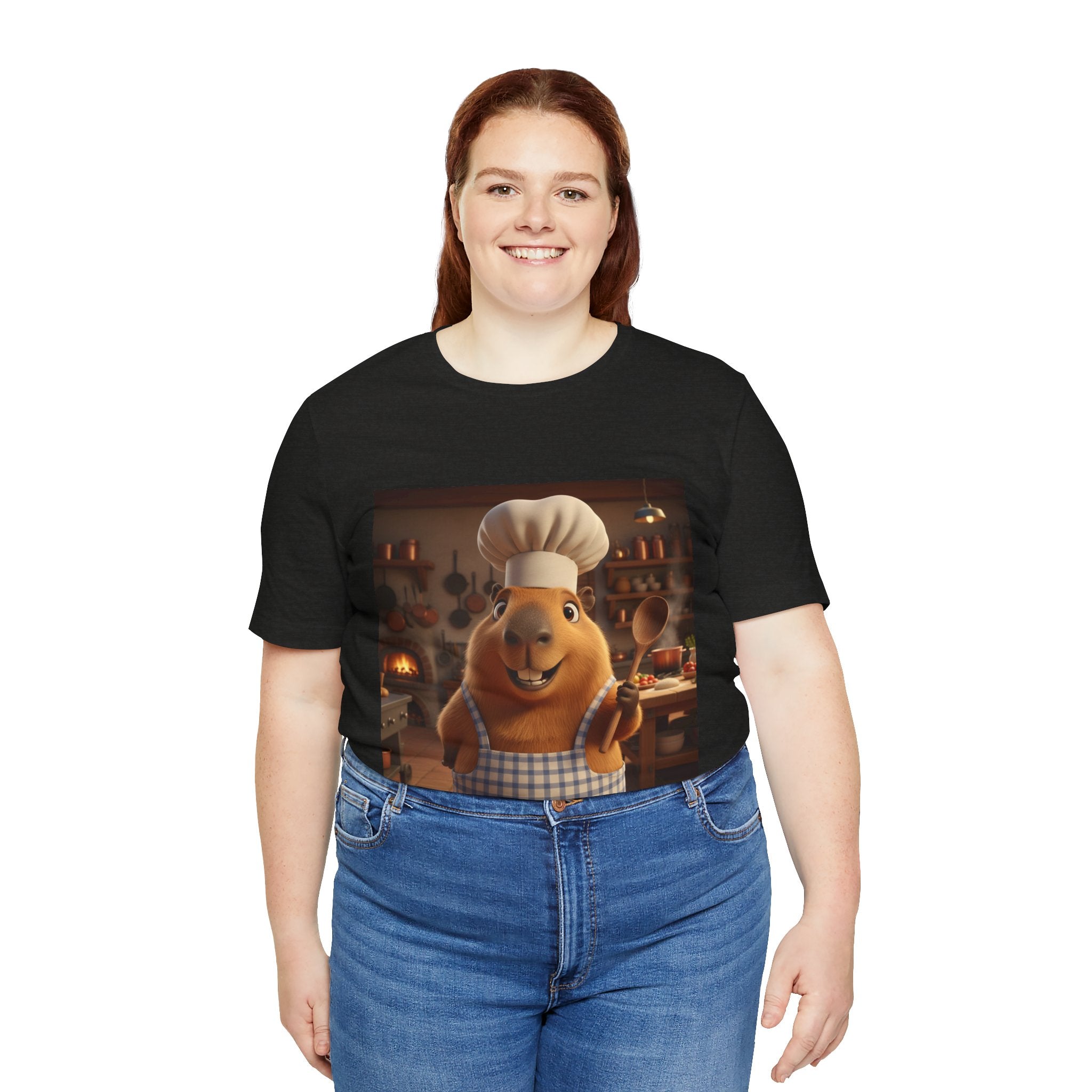 Capybara Chef T‑Shirt — Cute Capybara Chef Cooking Kitchen Tee