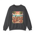 Capybaras on the Beach Sweatshirt — Tropical Beach Party Crewneck