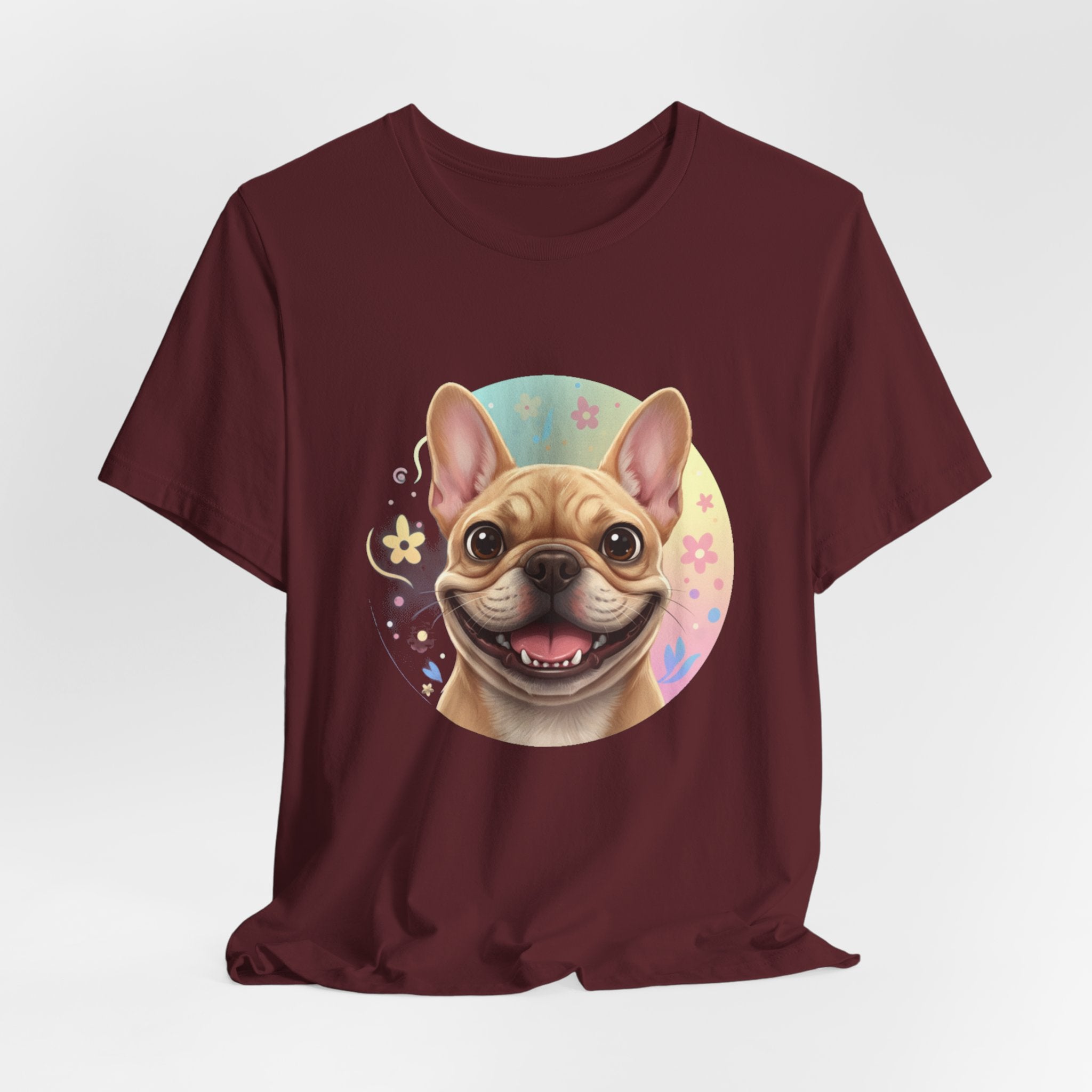 French Bulldog Smile T-Shirt — Cute Happy Dog Graphic Tee