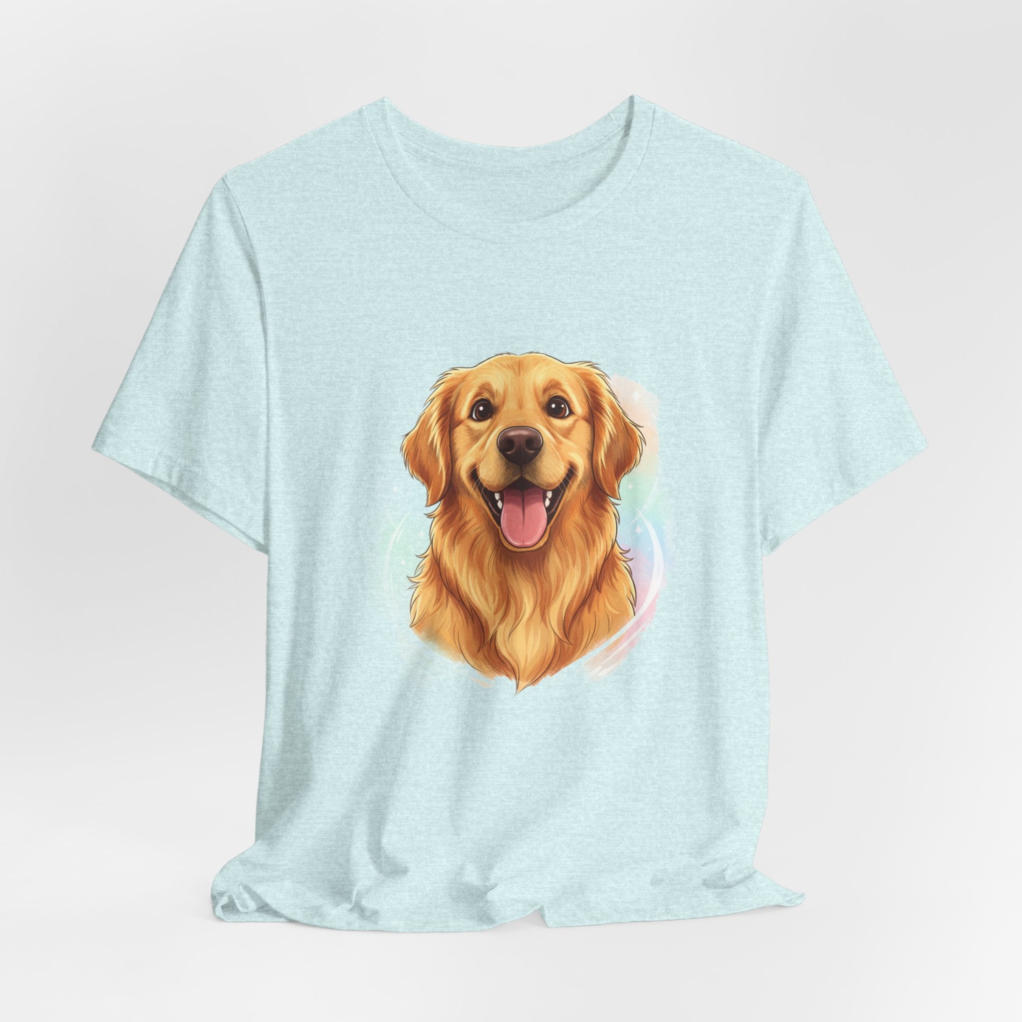 Golden Retriever Portrait T-Shirt — Happy Dog Tee for Pet Lovers