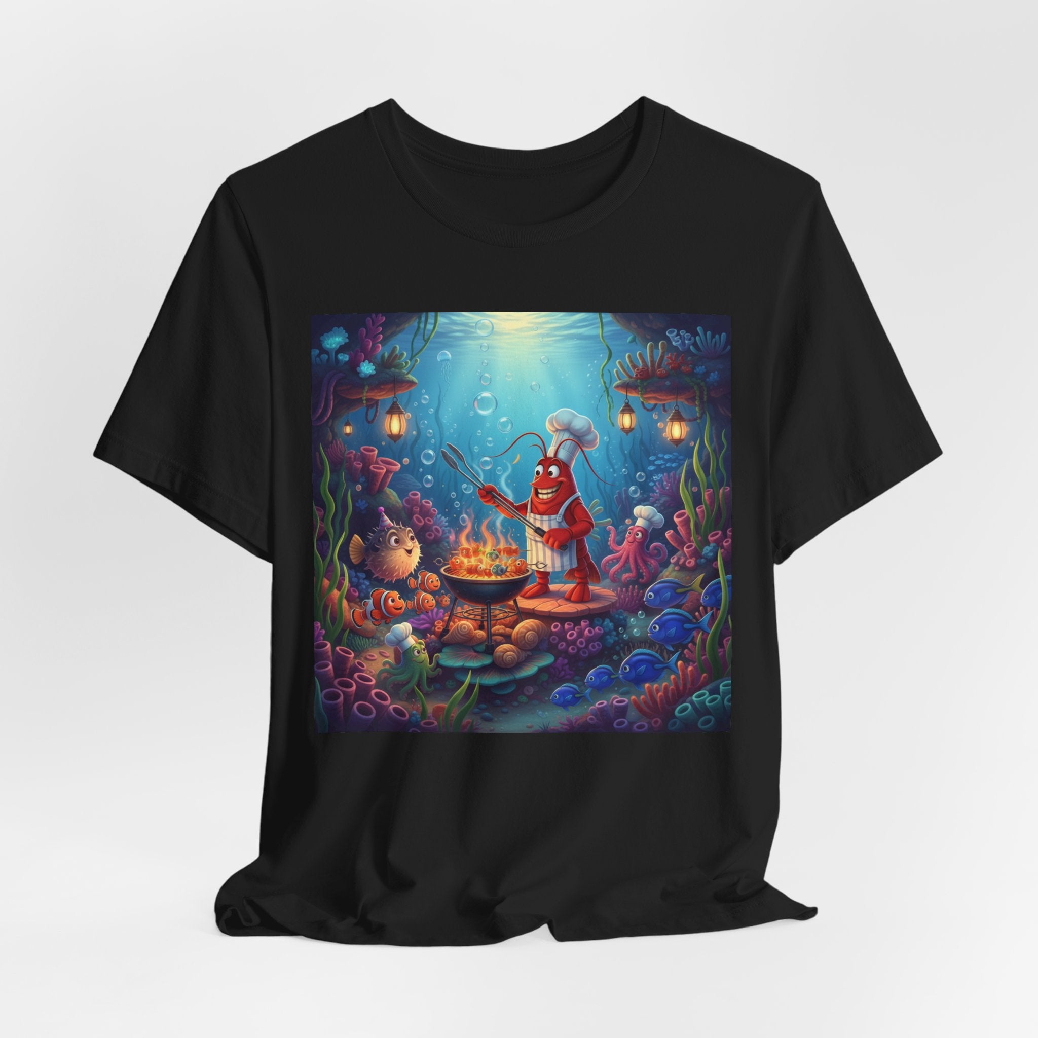 Underwater Creature Scene T-Shirt — Sea Creature Party Tee