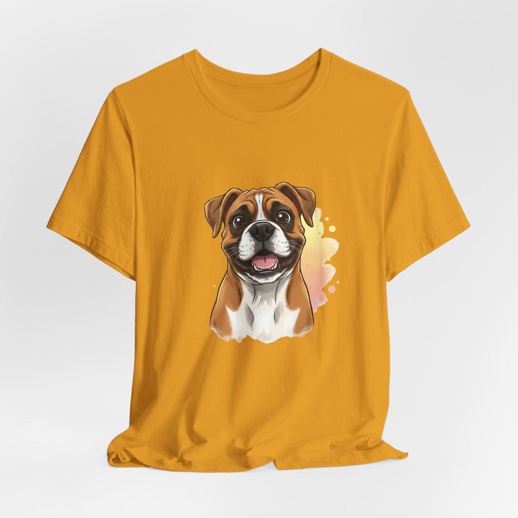 Boxer Dog T-Shirt — Cute Happy Boxer Portrait Tee