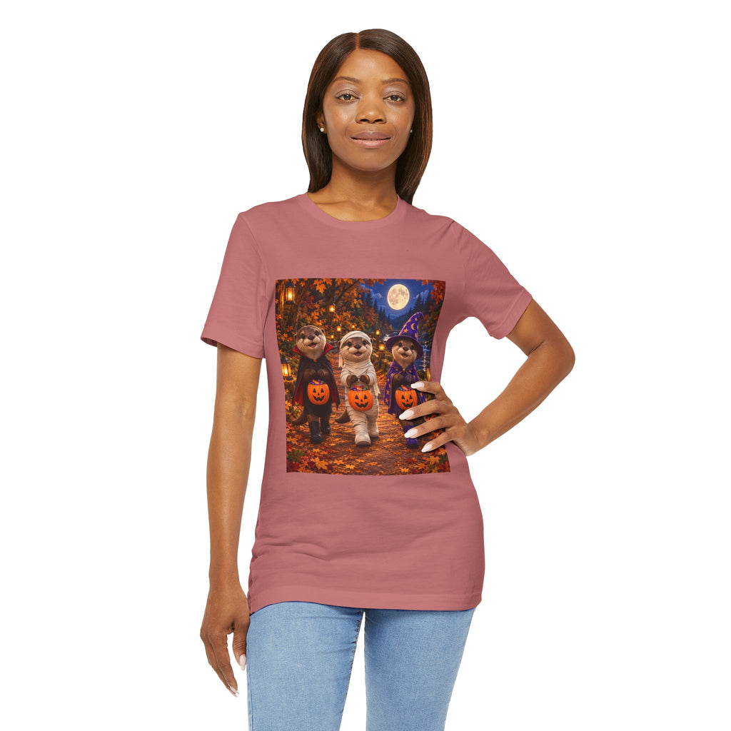 Otter Halloween Trick-or-Treat T-Shirt — Cute Costume Pumpkin Design