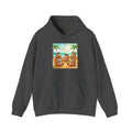 Capybaras at the Beach Hoodie — Cute Palm Tree Vacation Pullover
