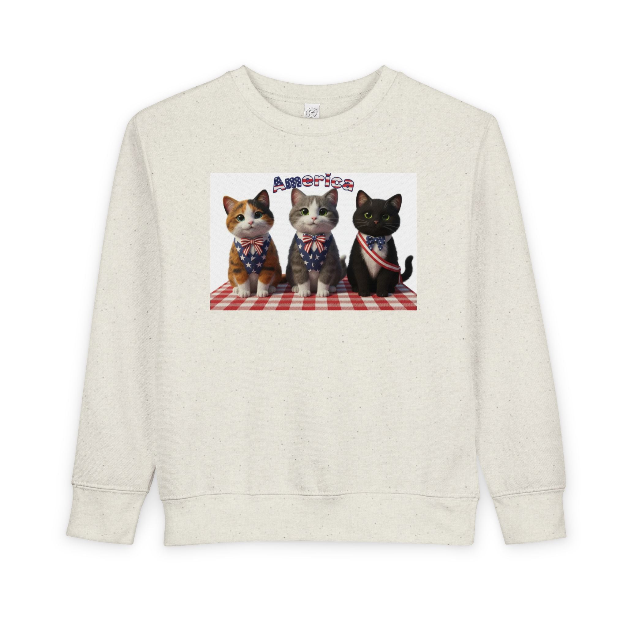 Kitties — Patriotic 'America' — Toddler Sweatshirt