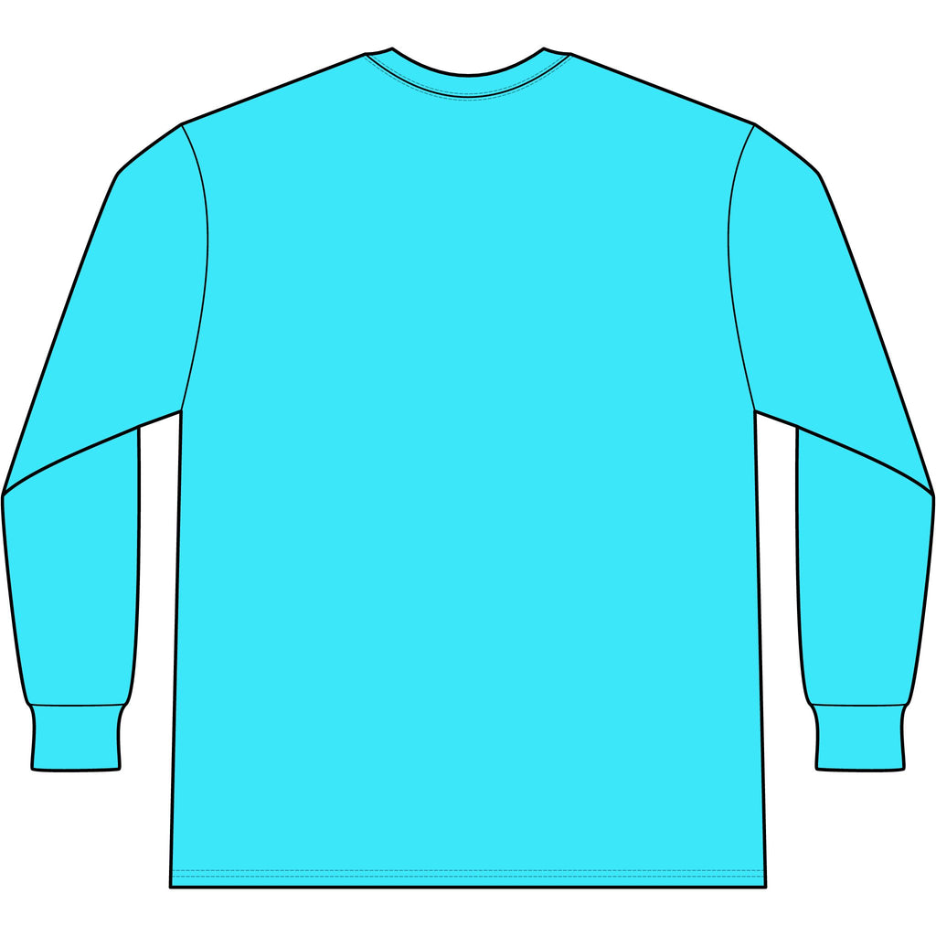 Lake Michigan Tie-Dye Long Sleeve Tee — Retro Sunset Beach Graphic