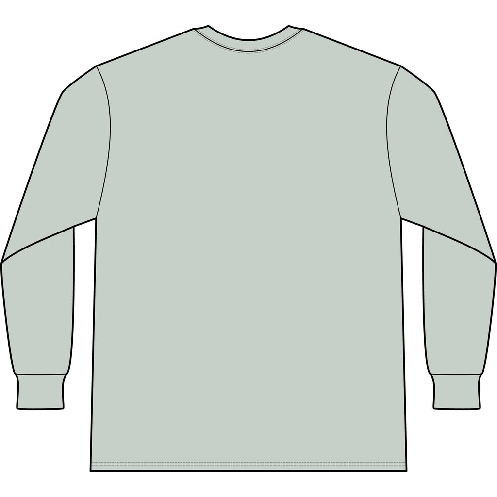 Lake Michigan Tie-Dye Long Sleeve Tee — Retro Sunset Beach Graphic