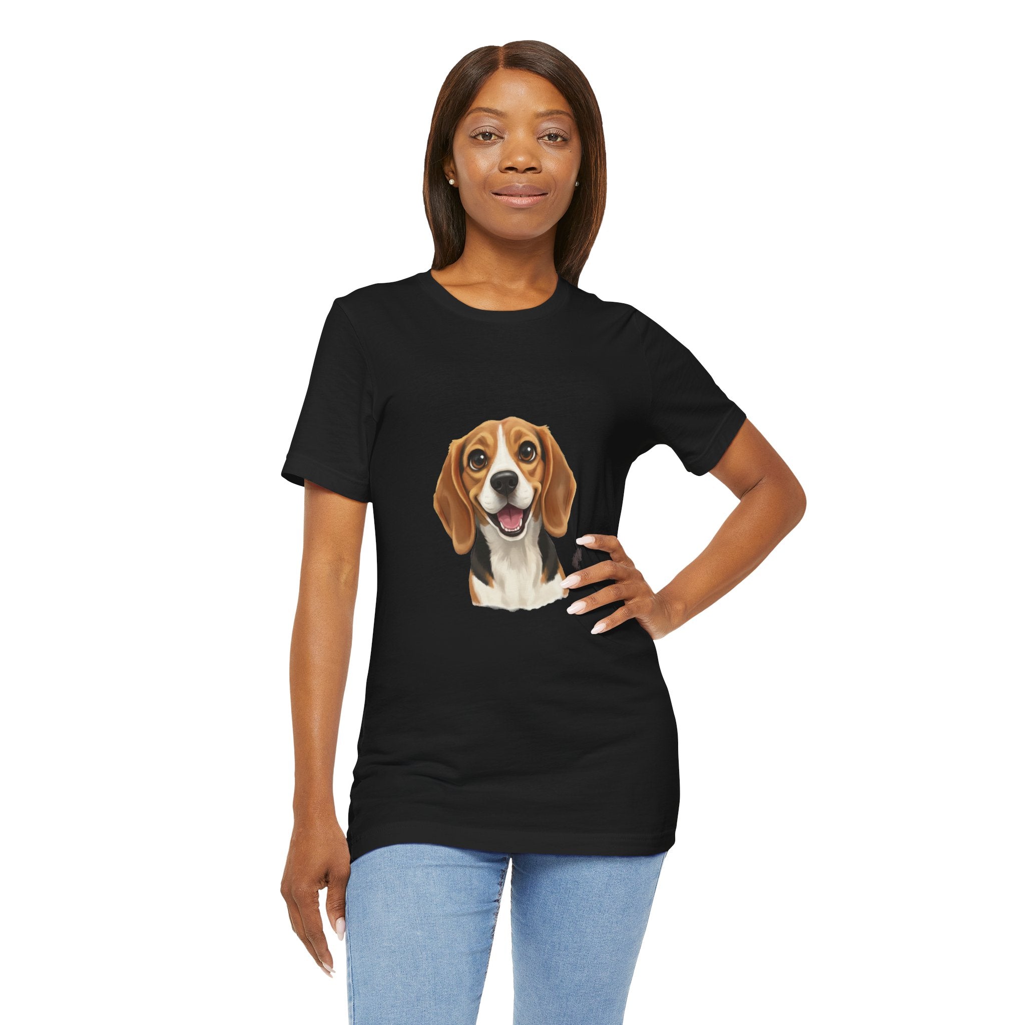 Beagle Portrait T‑Shirt — Cute Happy Dog Tee for Pet Lovers