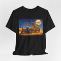 Dinosaurs Halloween Farm Truck Tee — Cute Driving Tractor with Dinosaur & Trick-or-Treat Hayride