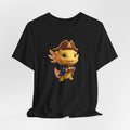 Axolotl Pirate Girl Tee — Cute Pirate Axolotl Graphic T-Shirt for Kids & Fans