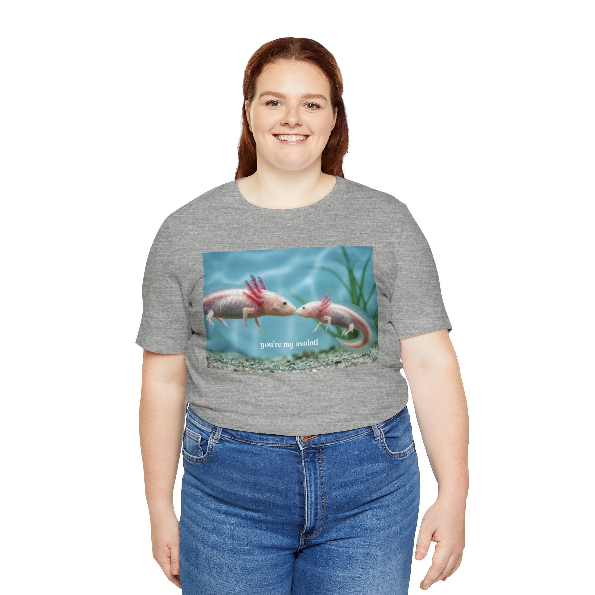 Axolotl Kissing Tee – "you're my axolotl" Cute Aquatic Pet T-Shirt