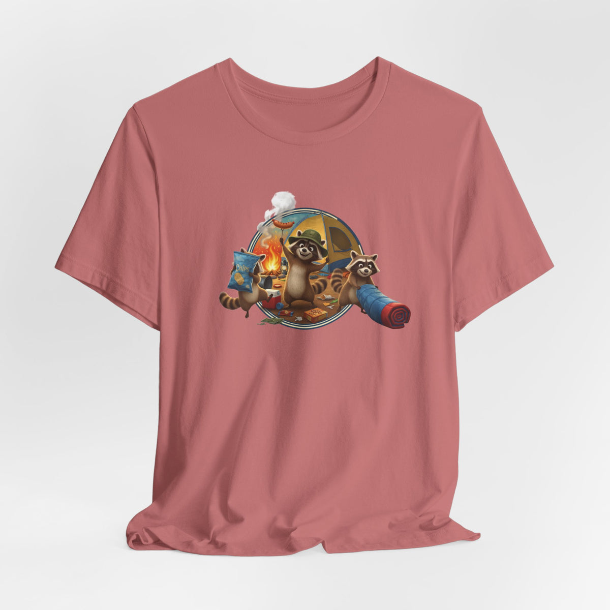 Raccoon Raiding the Camp Graphic Tee