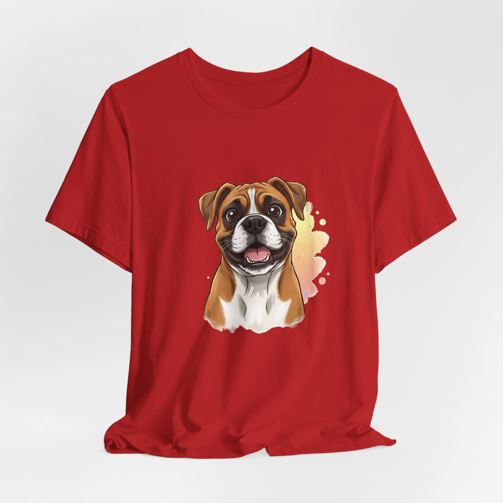 Boxer Dog T-Shirt — Cute Happy Boxer Portrait Tee
