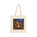 Halloween Dragon Canvas Tote — Spooky Bonfire Night Pumpkin Bag