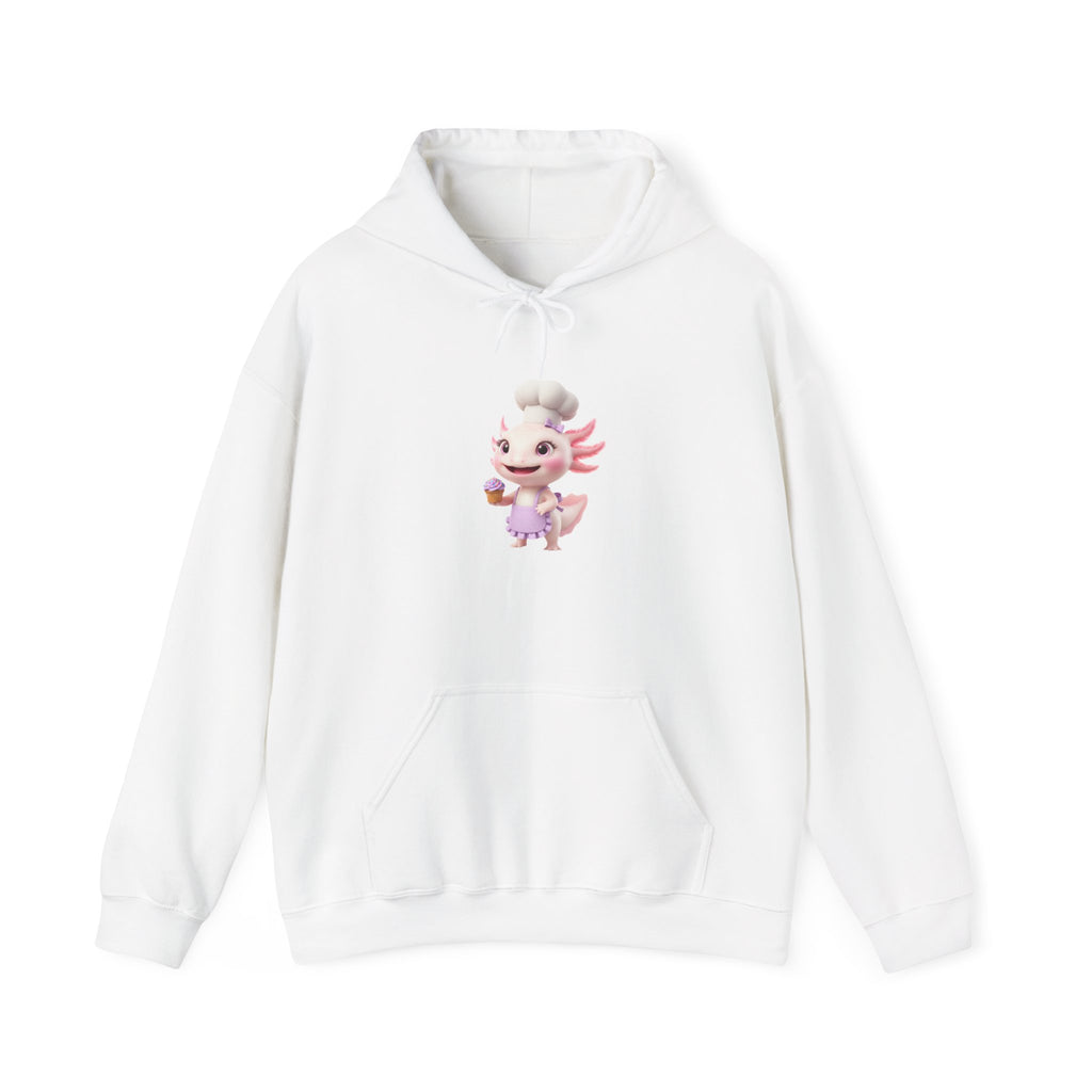 Axolotl  Chef GirlHoodie – Adorable Axolotl Graphic Sweatshirt