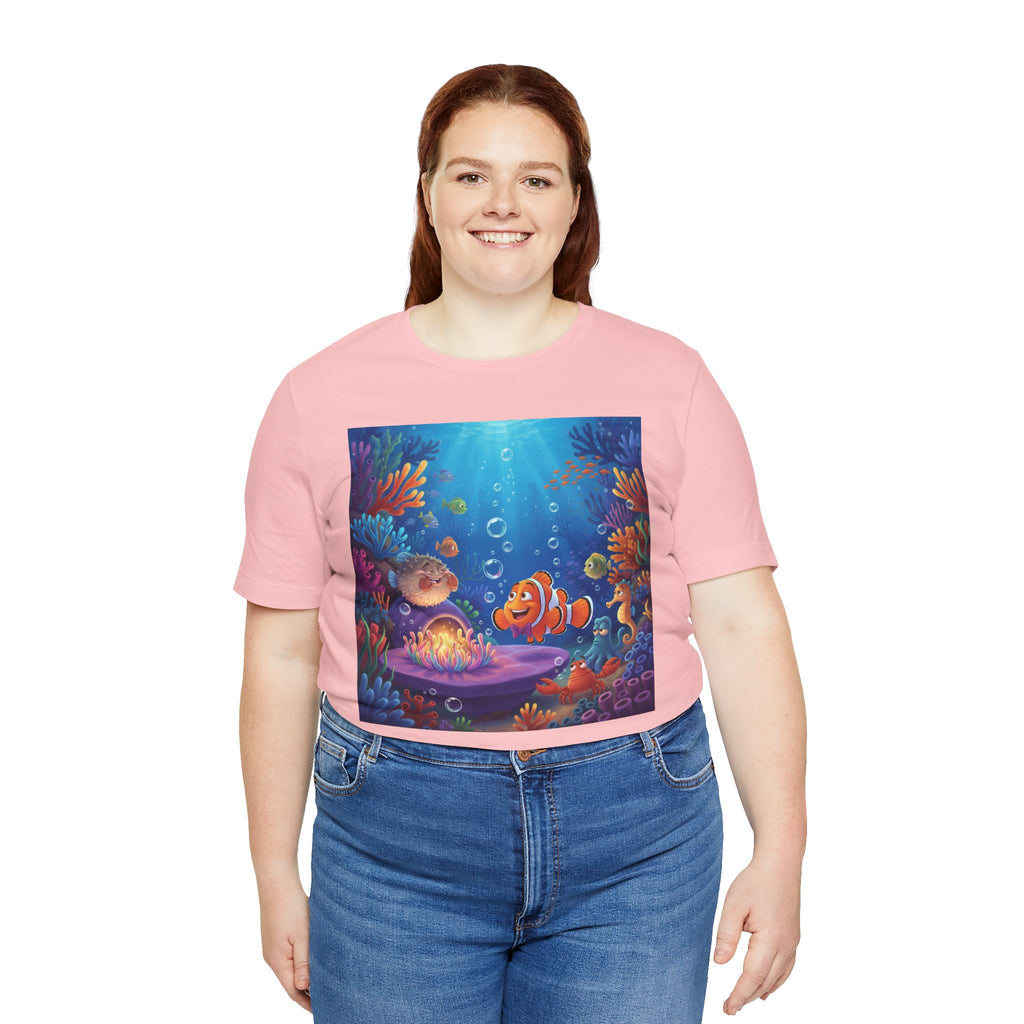 Undersea Coral Reef Fish Tee — Colorful Ocean Scene T-Shirt
