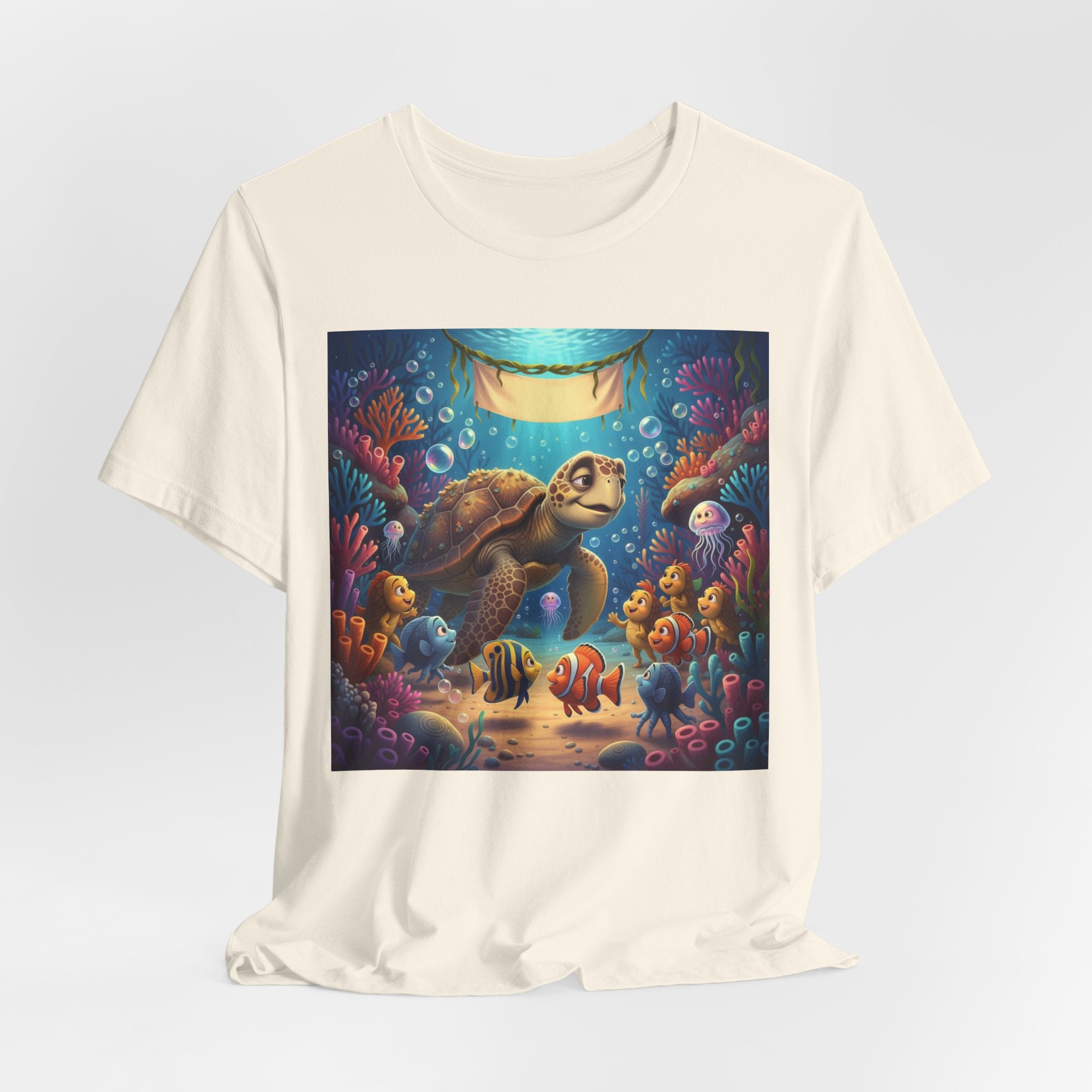 Sea Turtle Ocean Life T‑Shirt — Colorful Underwater Reef Tee