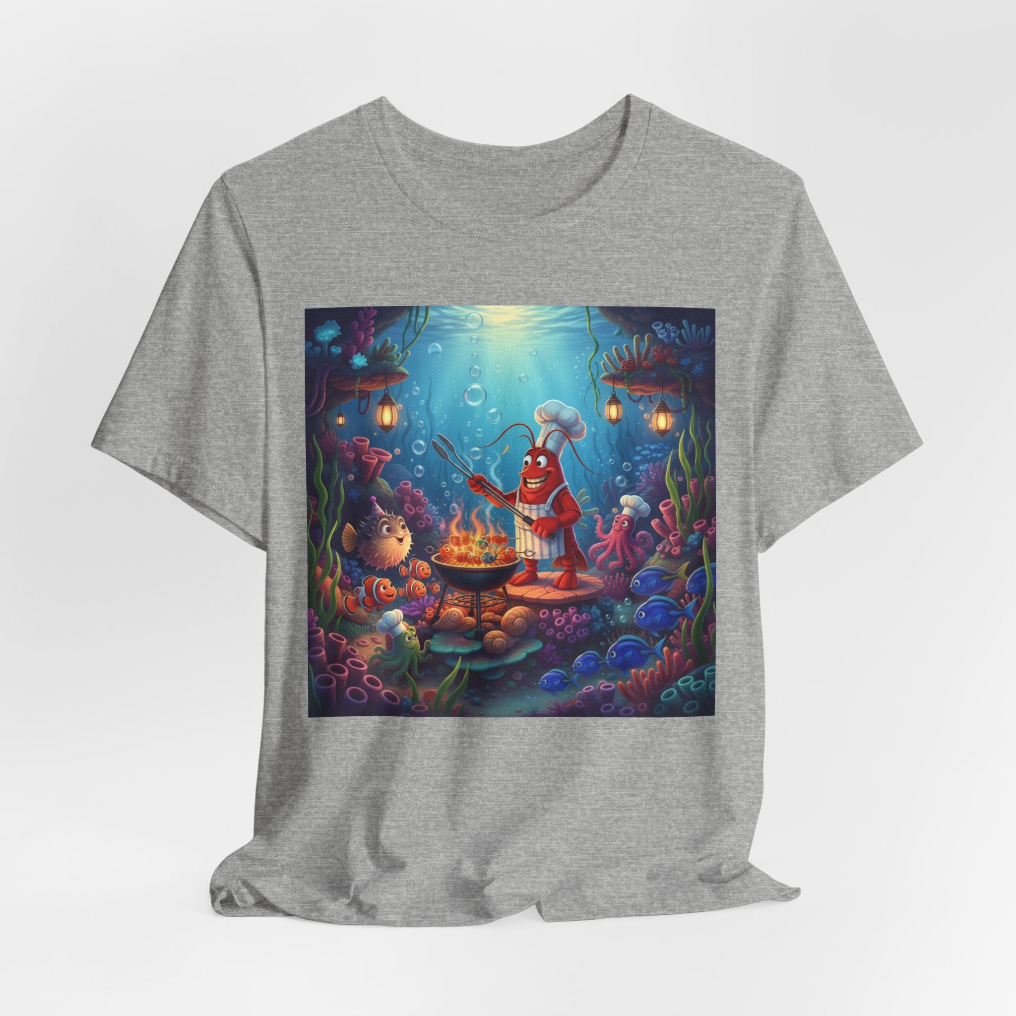 Underwater Creature Scene T-Shirt — Sea Creature Party Tee