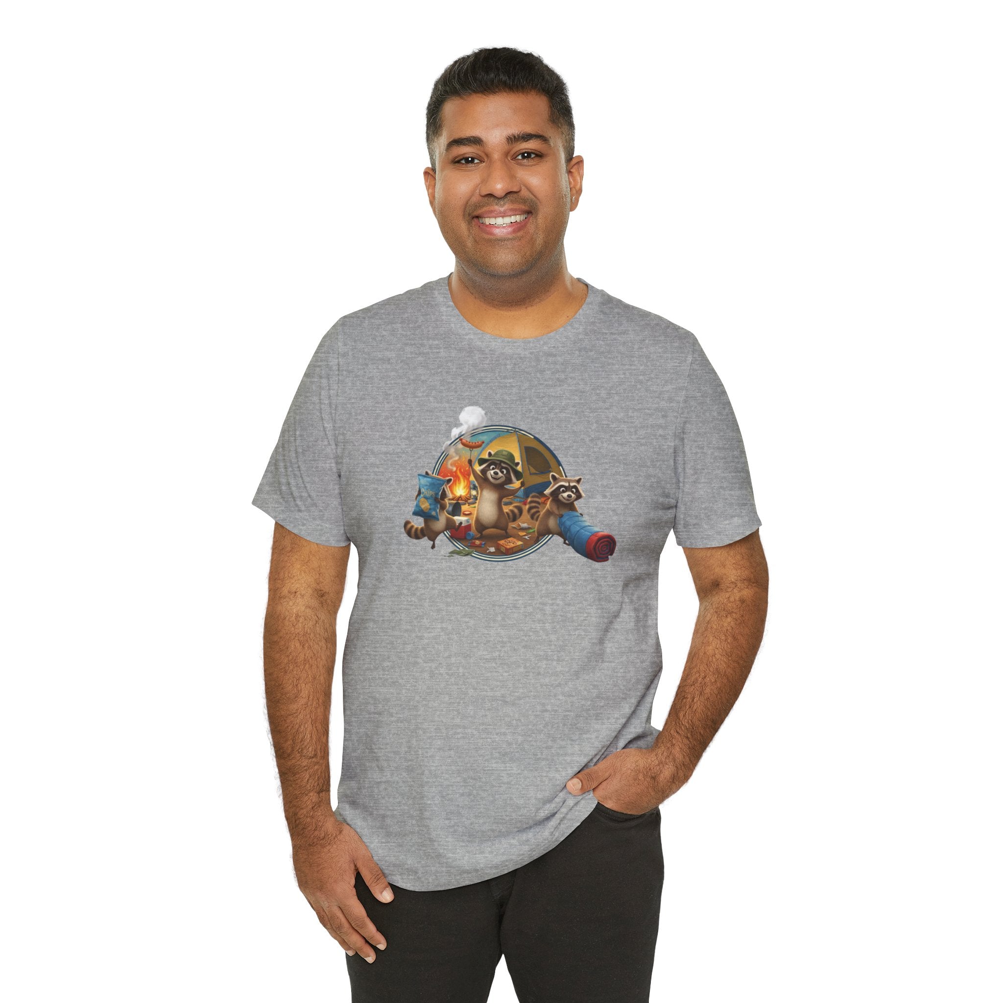 Raccoon Raiding the Camp Graphic Tee