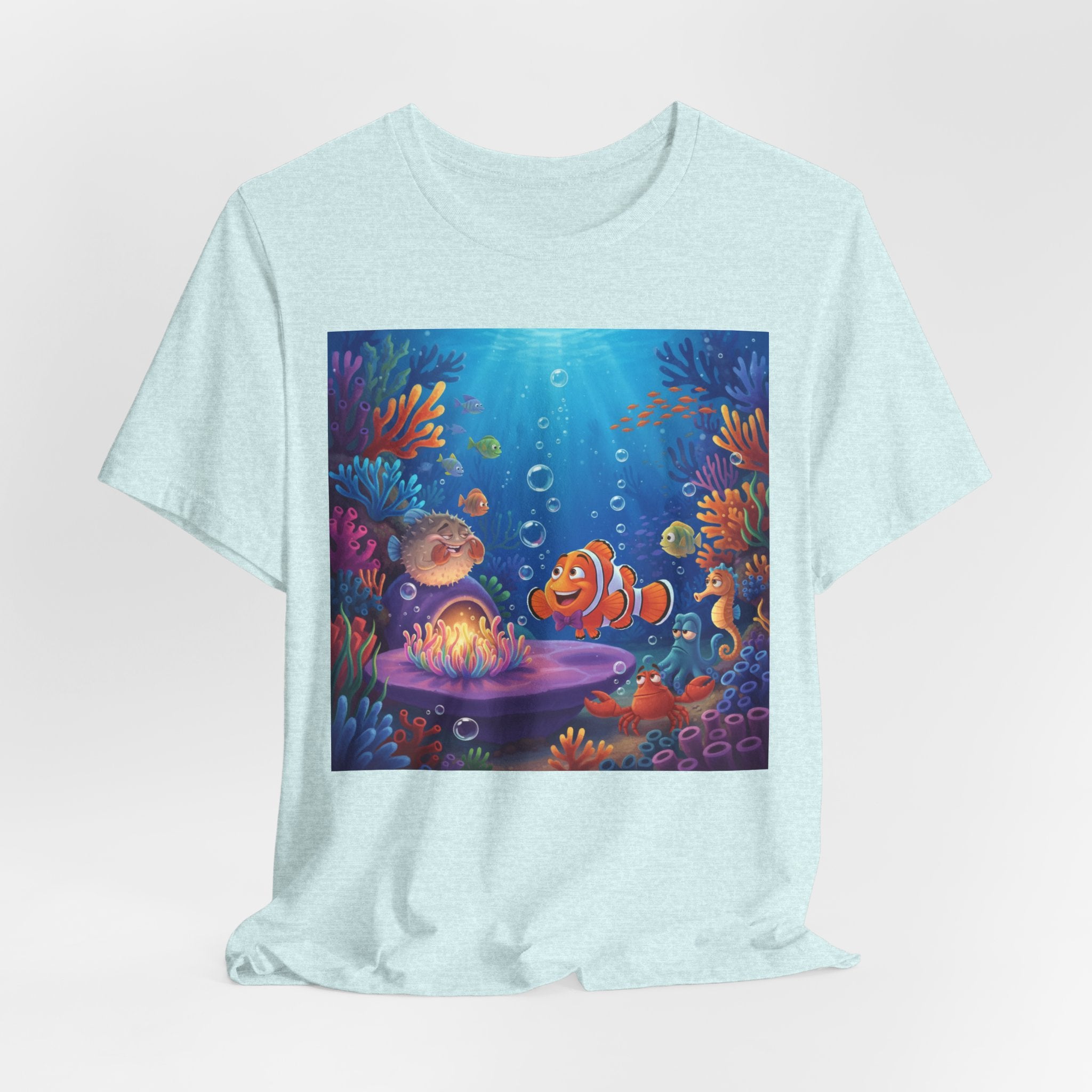 Undersea Coral Reef Fish Tee — Colorful Ocean Scene T-Shirt