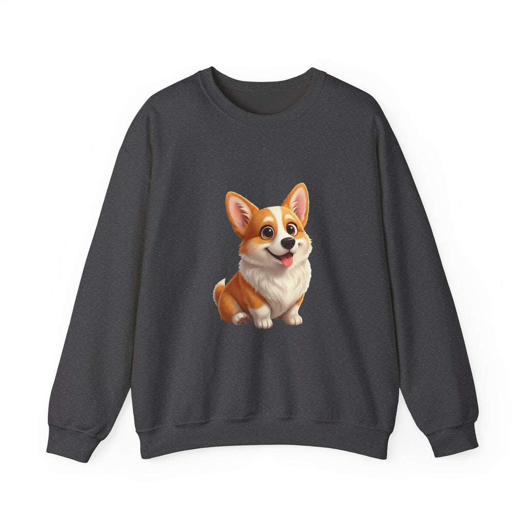 Corgi Crewneck Sweatshirt — Cute Cartoon Pembroke Corgi Pullover