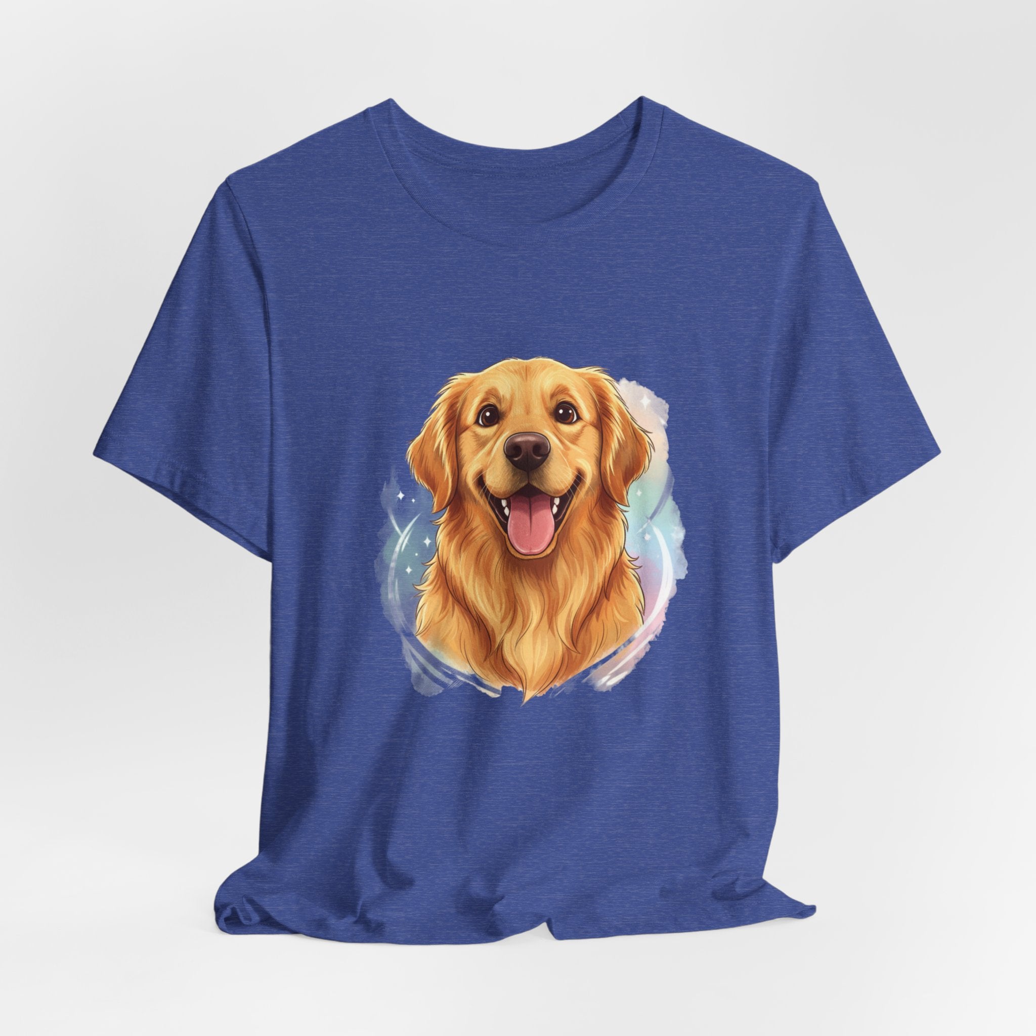 Golden Retriever Portrait T-Shirt — Happy Dog Tee for Pet Lovers