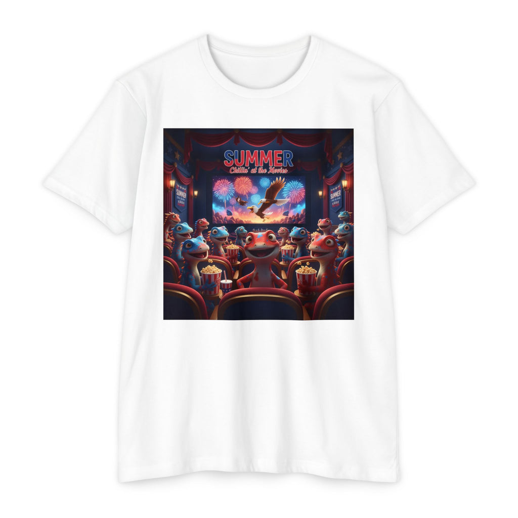 Lizard Family — Summer Movie Night — T-Shirt