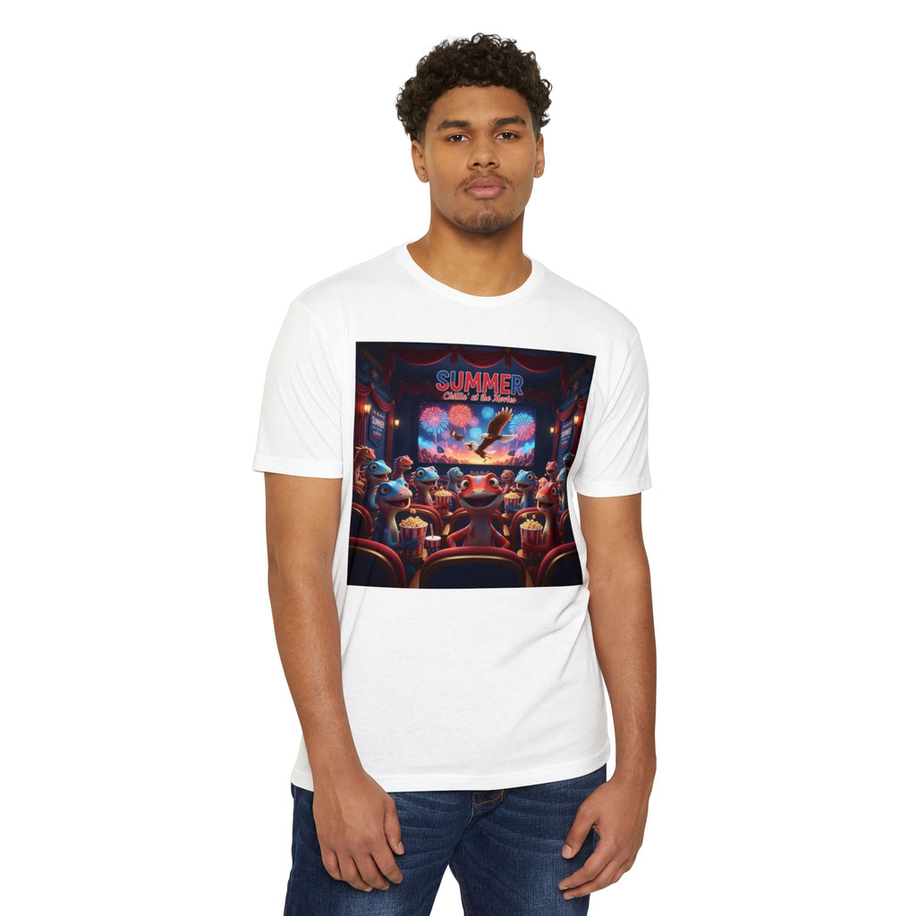 Lizard Family — Summer Movie Night — T-Shirt