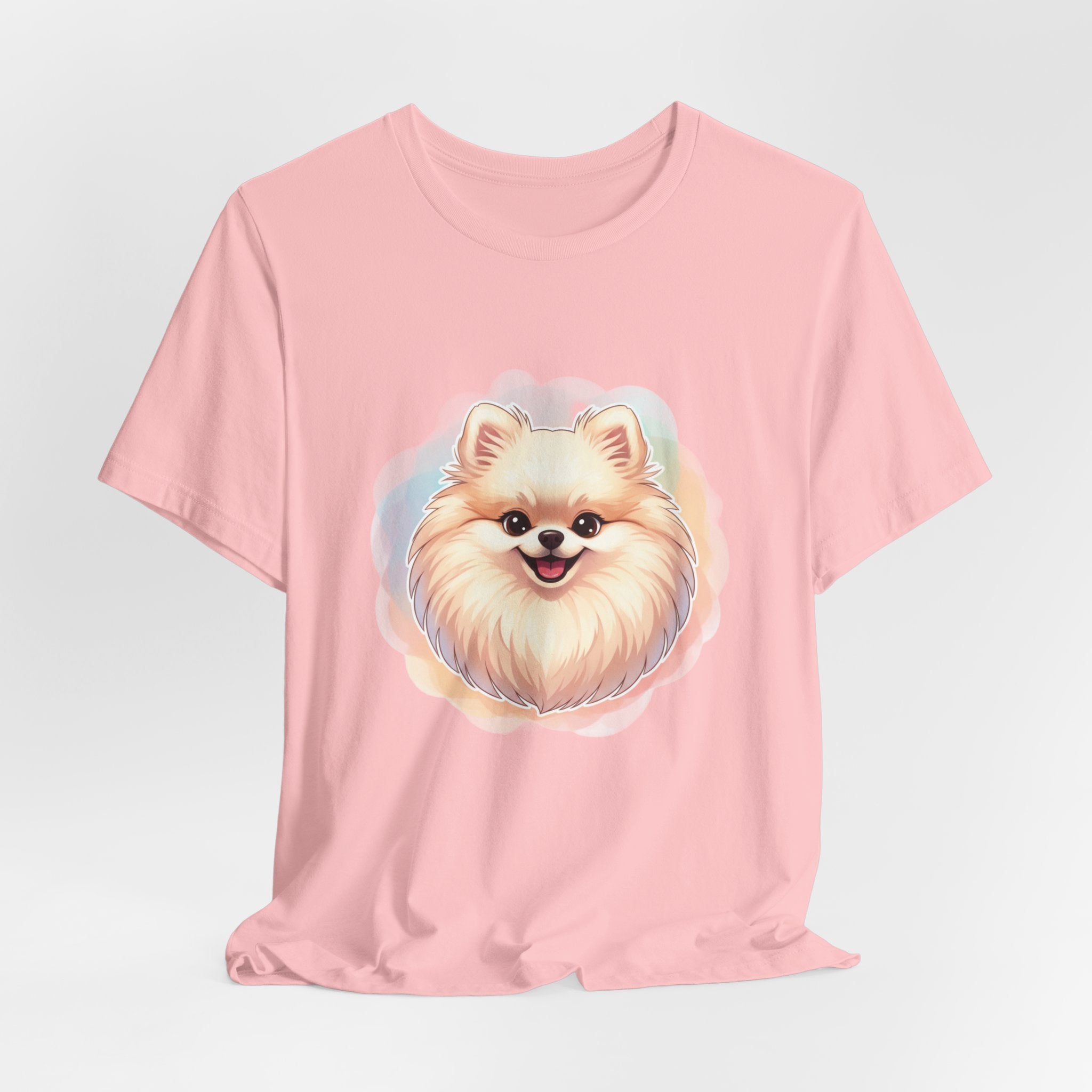 Pomeranian Dog Portrait Tee — Cute Fluffy Pomeranian Graphic T-Shirt