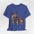 Patriotic Cats Playing Fife & Drum T-Shirt — Vintage Americana Fourth of July Tee
