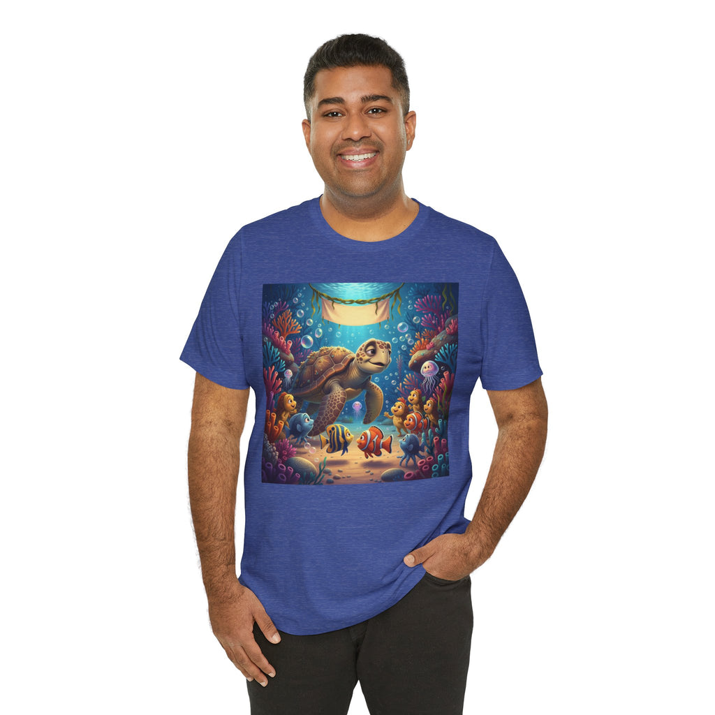 Sea Turtle Ocean Life T‑Shirt — Colorful Underwater Reef Tee