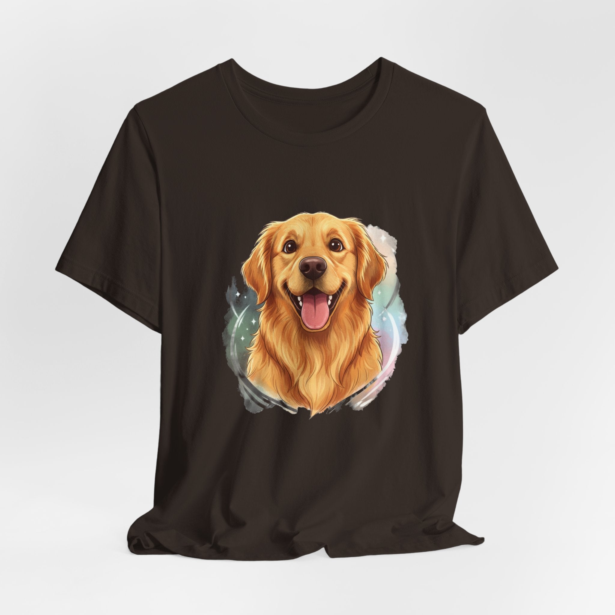Golden Retriever Portrait T-Shirt — Happy Dog Tee for Pet Lovers