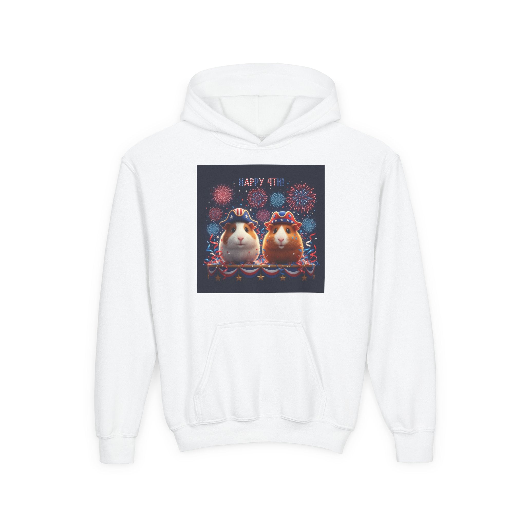 Guinea Pigs — Patriotic Fireworks — Youth Hoodie