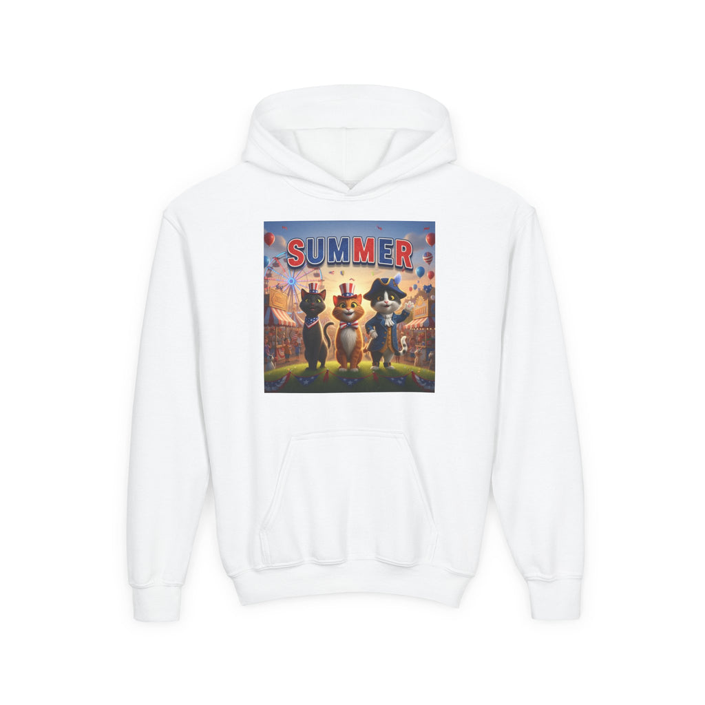 Kitties — Patriotic Summer — Youth Hoodie