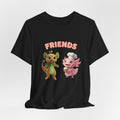 Lifaru with Cute Axolotl Baker Tee — Playful Animal Friendship T‑Shirt