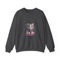 Patriotic Kitten Crewneck Sweatshirt – Cute 4th of July Cat Design