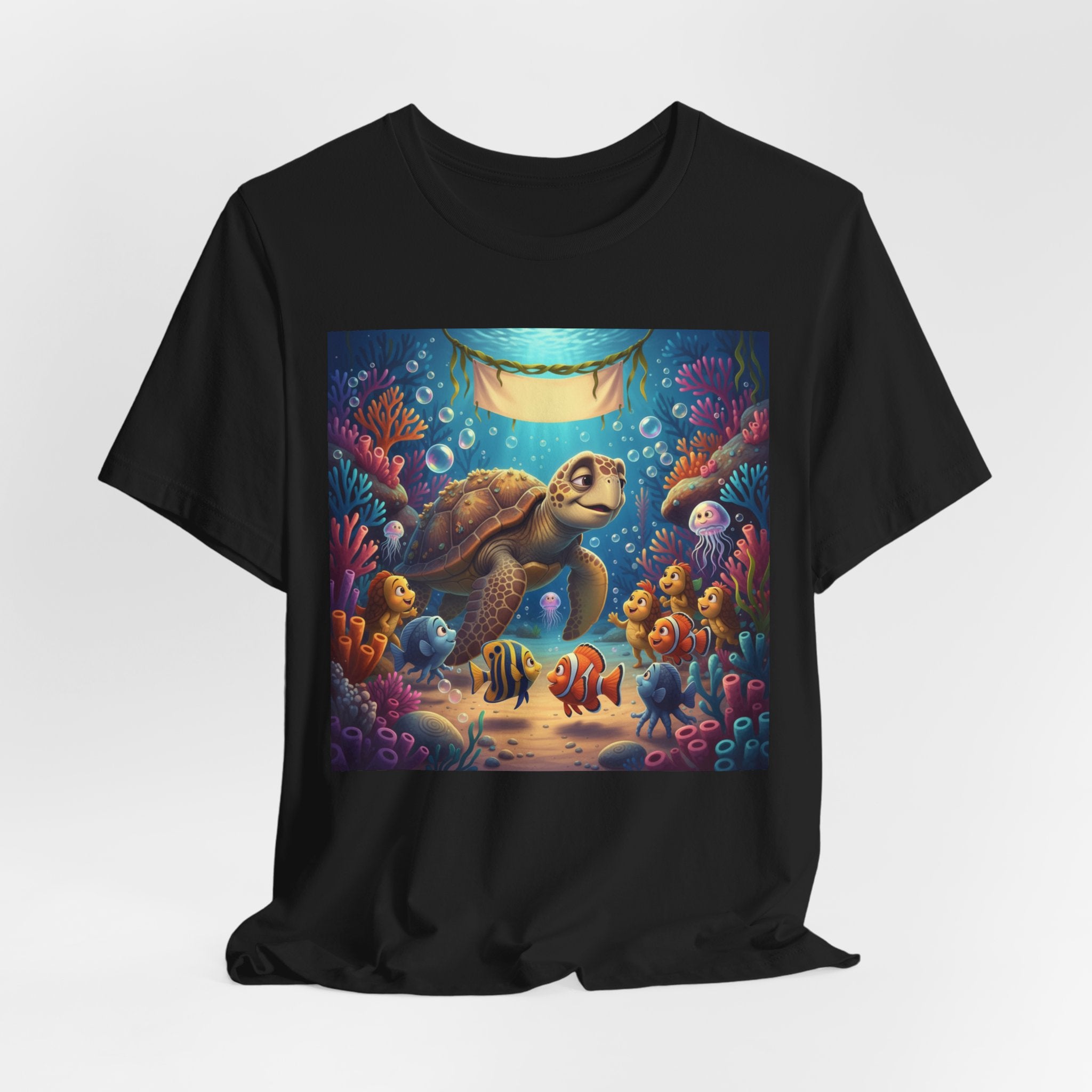 Sea Turtle Ocean Life T‑Shirt — Colorful Underwater Reef Tee