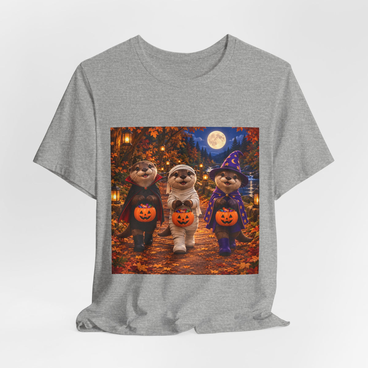 Otter Halloween Trick-or-Treat T-Shirt — Cute Costume Pumpkin Design