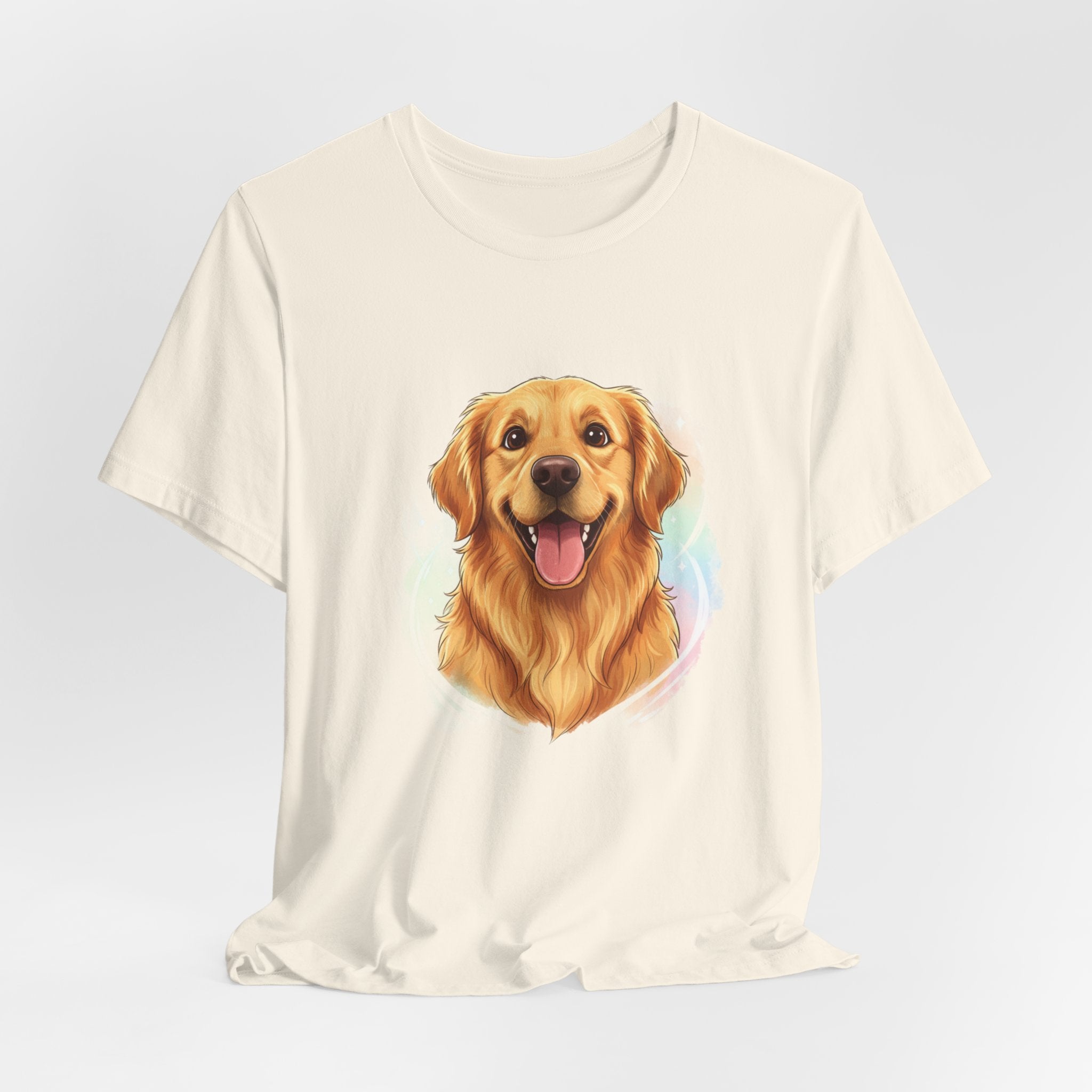Golden Retriever Portrait T-Shirt — Happy Dog Tee for Pet Lovers
