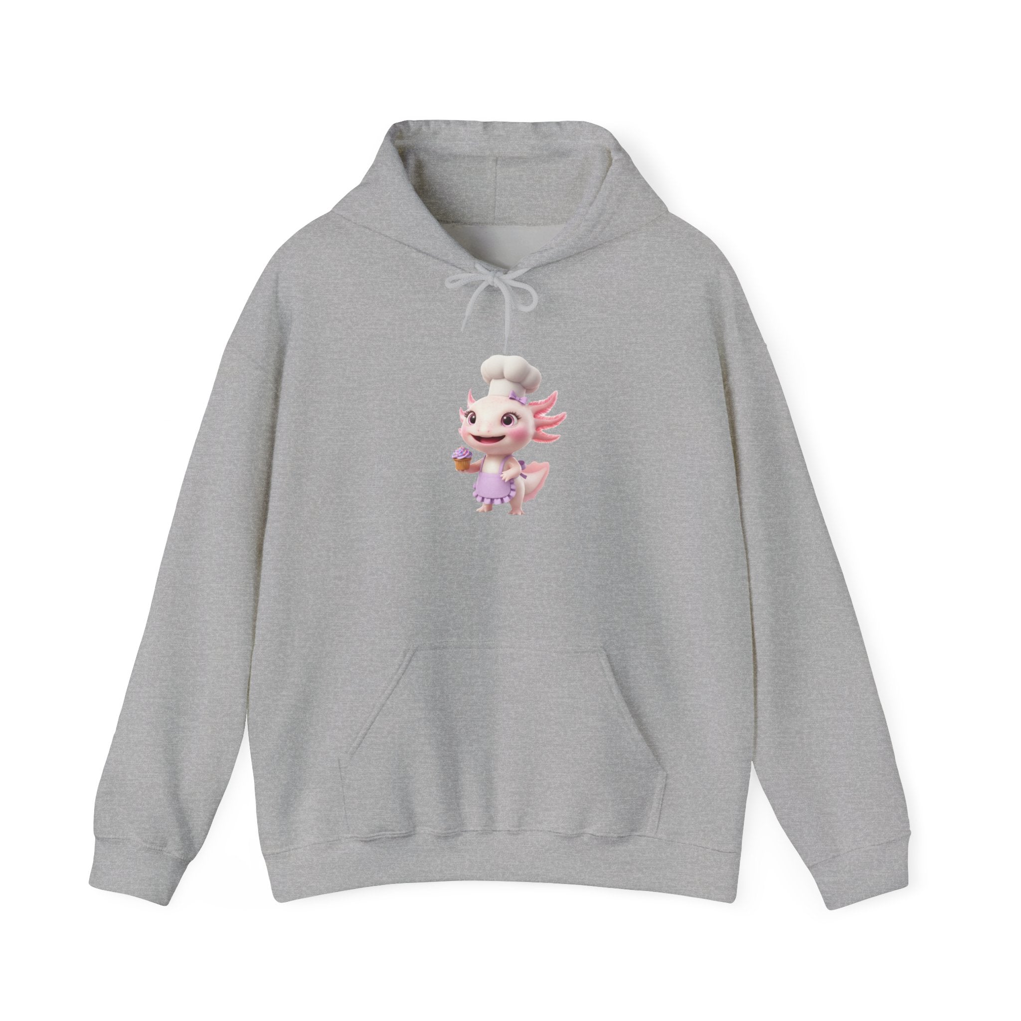 Axolotl  Chef GirlHoodie – Adorable Axolotl Graphic Sweatshirt