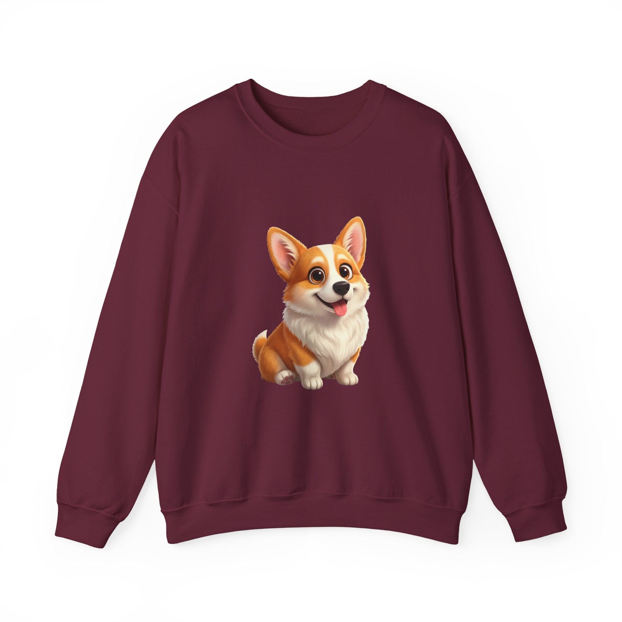 Corgi Crewneck Sweatshirt — Cute Cartoon Pembroke Corgi Pullover