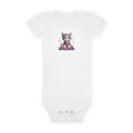 Kitten Baby Onesie – Cute Kitten with Happy 250th Birthday America Infant Short Sleeve Bodysuit