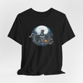 Moonlit Raccoon Camp Raiders Tee — Night Adventure Wildlife T-Shirt