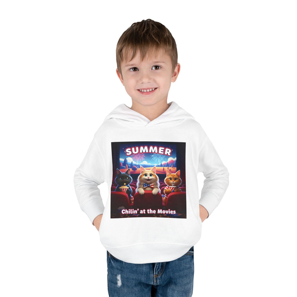 Kitties — Chillin' at the Movies Toddler Hoodie