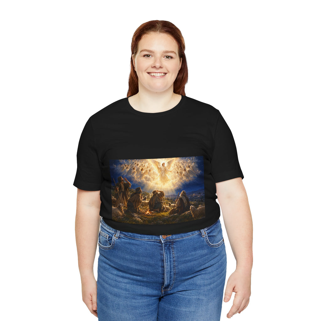 Hulabuloo — Angels Appearing to Shepherds — Christmas Bible T-Shirt