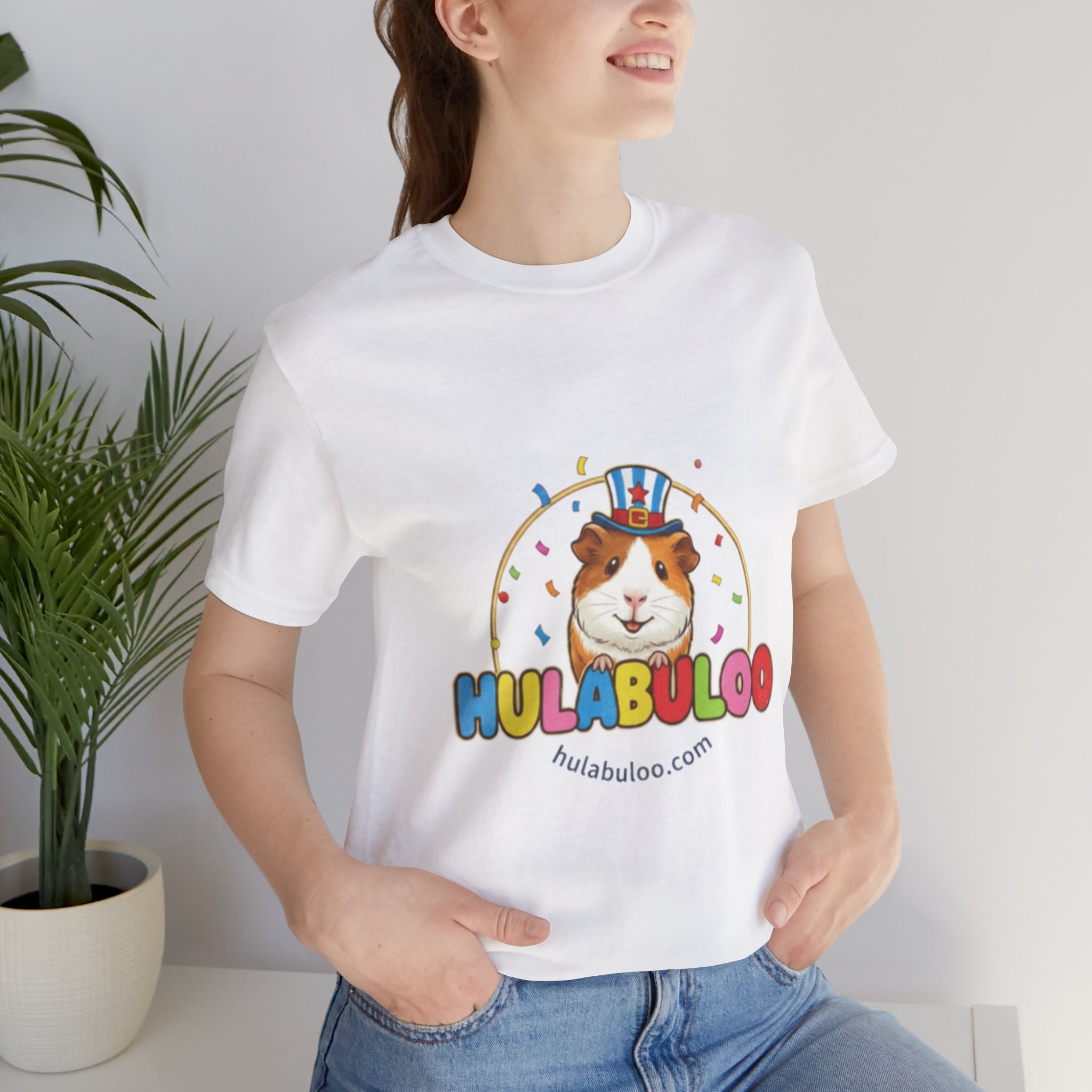 Guinea Pig Logo Tee — Hulabuloo Cute Pet Graphic T-Shirt