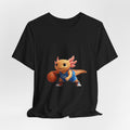 Axolotl Basketball Tee — Cute Axolotl Dribbling Graphic T-Shirt