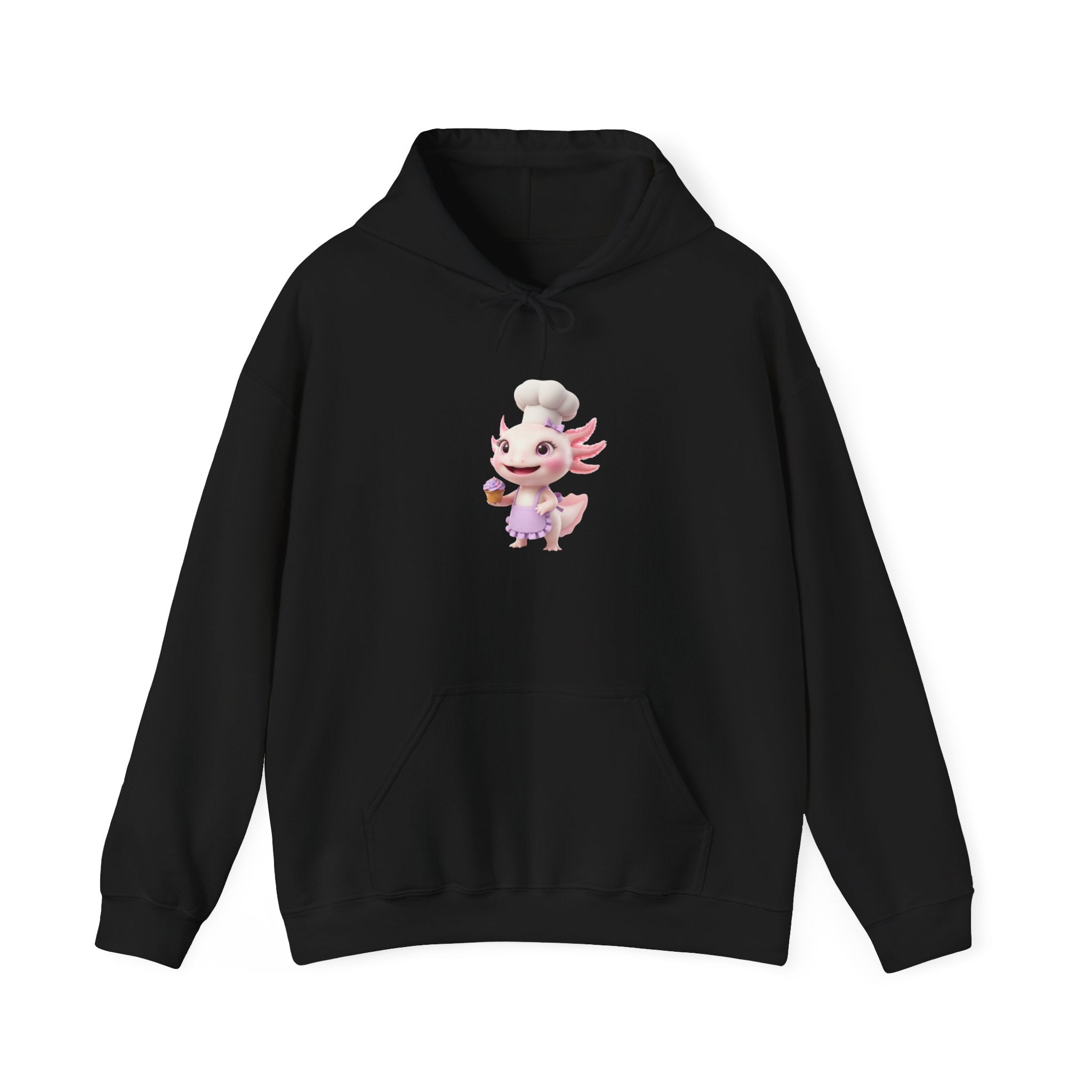 Axolotl  Chef GirlHoodie – Adorable Axolotl Graphic Sweatshirt