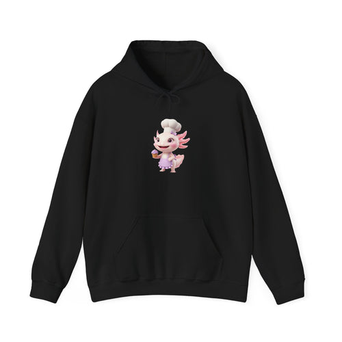 Axolotl  Chef GirlHoodie – Adorable Axolotl Graphic Sweatshirt