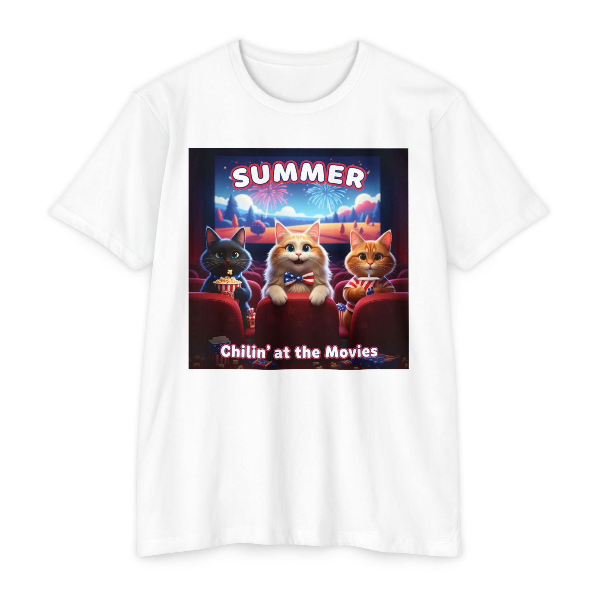 Kitties — Chillin' at the Movies — T-Shirt